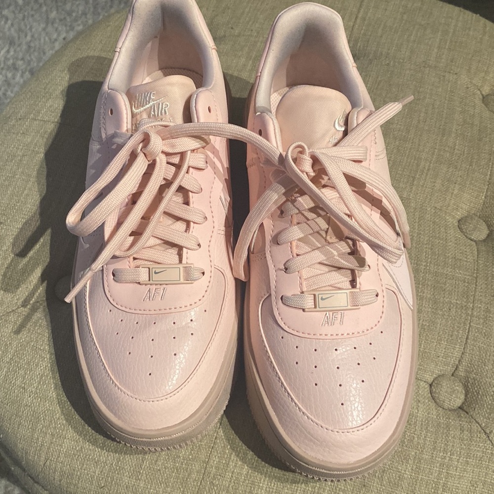 pink platform air force ones